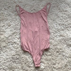 Salmon Buttoned Body Suit